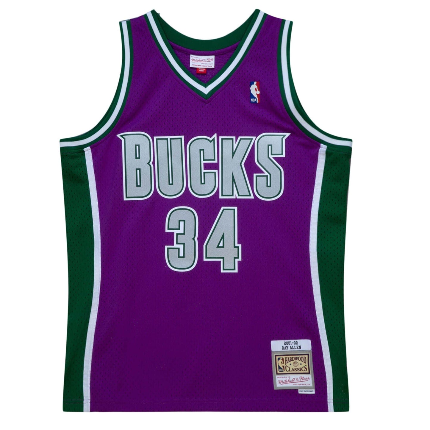 Mitchell & Ness Men's NBA Swingman Jersey - Milwaukee Bucks 2001 Ray Allen