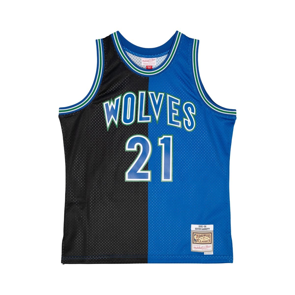 Mitchell & Ness NBA Split Swingman Jersey Timberwolves 1995 Kevin Garnett