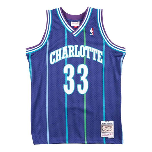 Mitchell & Ness Men's NBA Swingman Alternate Jersey - Hornets 94 Alonzo Mourning