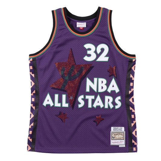 Men's Mitchell & Ness NBA Rhinestone Swingman Jersey 1995 All-Star East Shaq