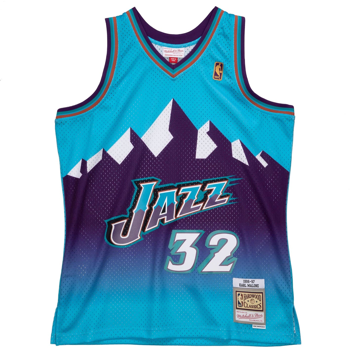 Men's Mitchell & Ness NBA Reload Swingman Jersey Jazz 1996 Karl Malone