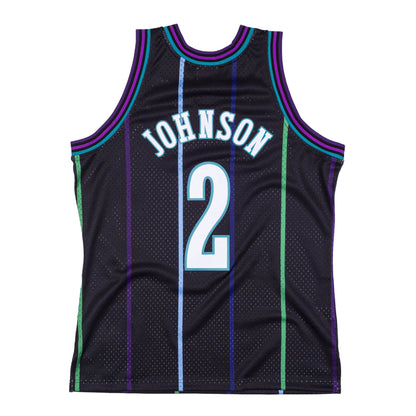 Mitchell & Ness Men's NBA Reload Swingman Jersey Hornets 1992 Larry Johnson Jerseys