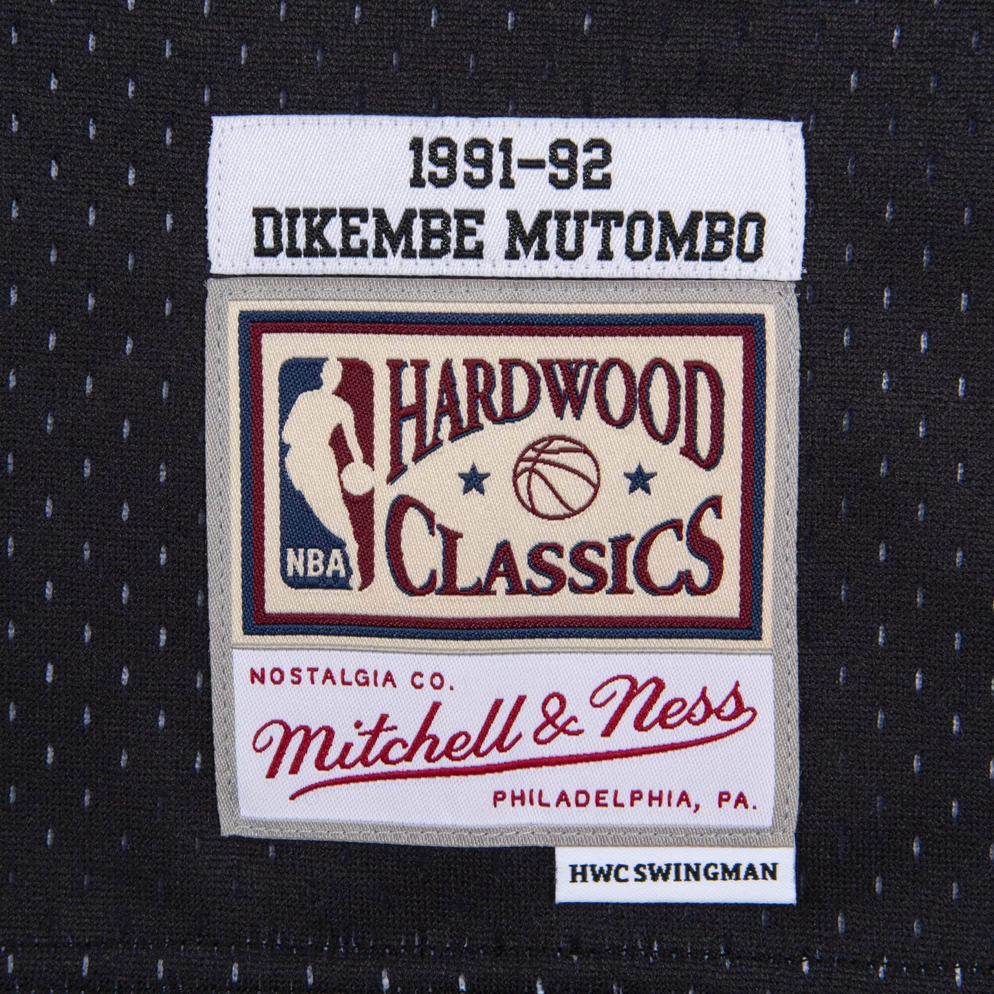 Men's Mitchell & Ness NBA Reload Swingman Jersey NUGGets 1991 Dikembe Mutombo