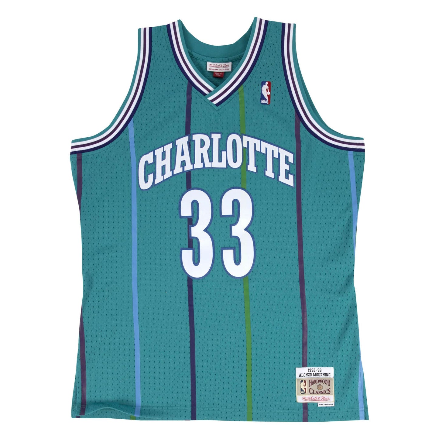 Mitchell & Ness Men's NBA Swingman Road Jersey - Hornets 92 Alonzo Mourning