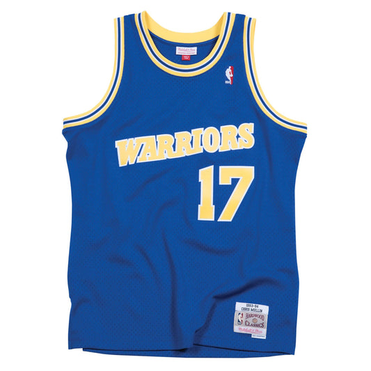 Mitchell & Ness Men's NBA Golden State Warriors Swingman Road Jersey 93-94 Mullin