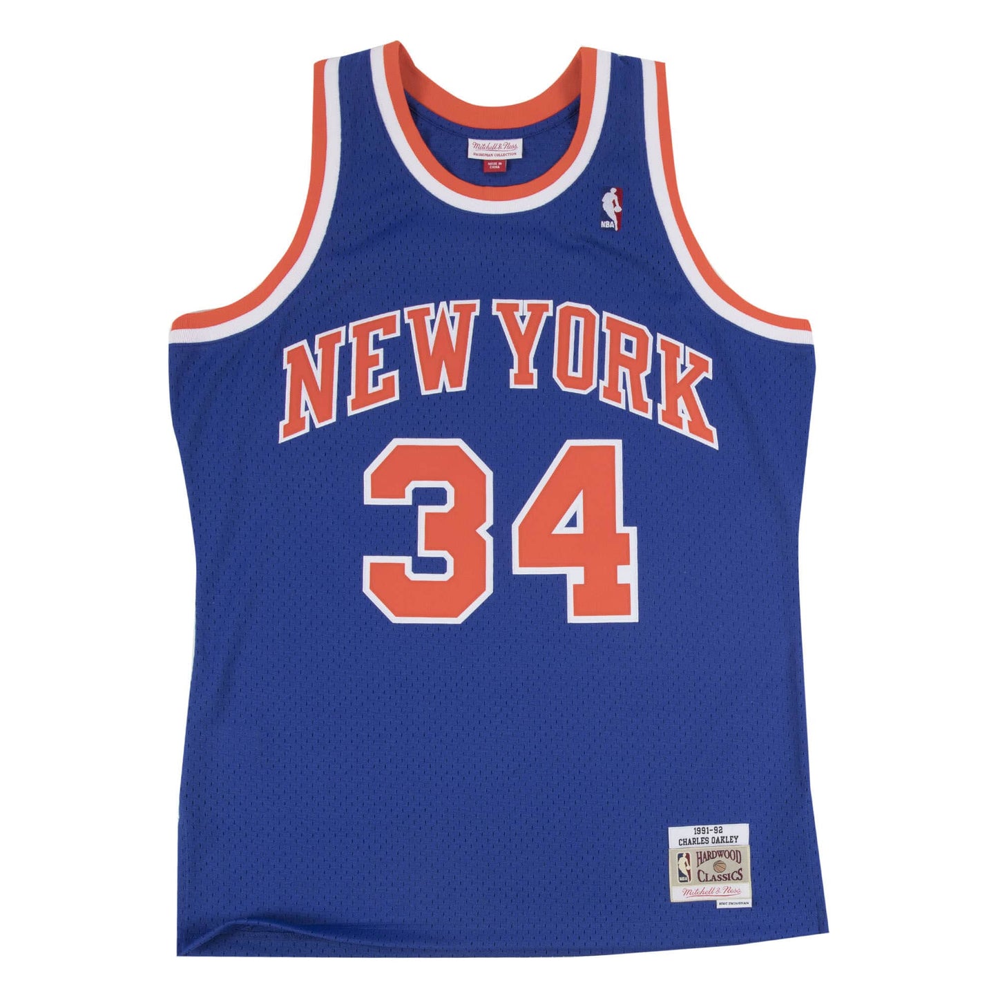 Men's Mitchell & Ness NBA Swingman Road Jersey Knicks 91 Charles Oakley