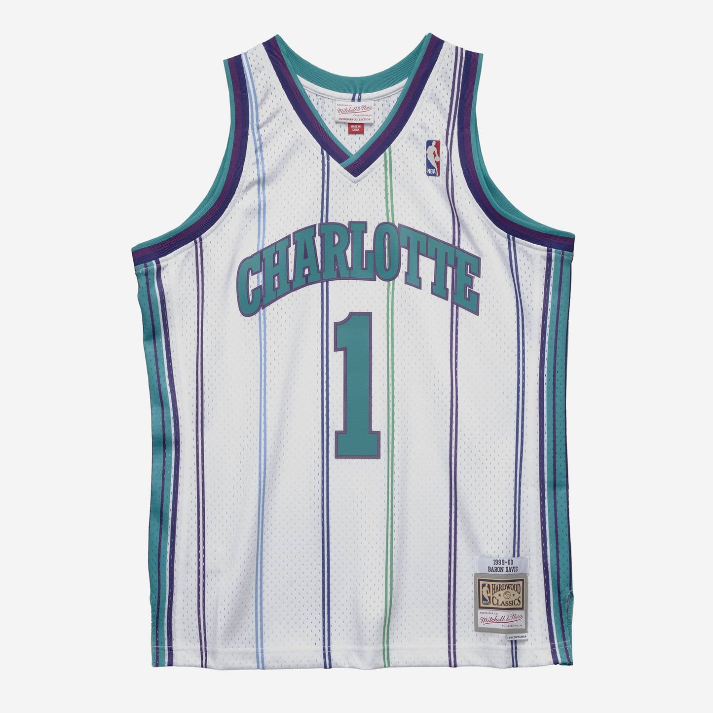 Mitchell & Ness NBA Swingman Jersey Charlotte Hornets 1999 Baron Davis