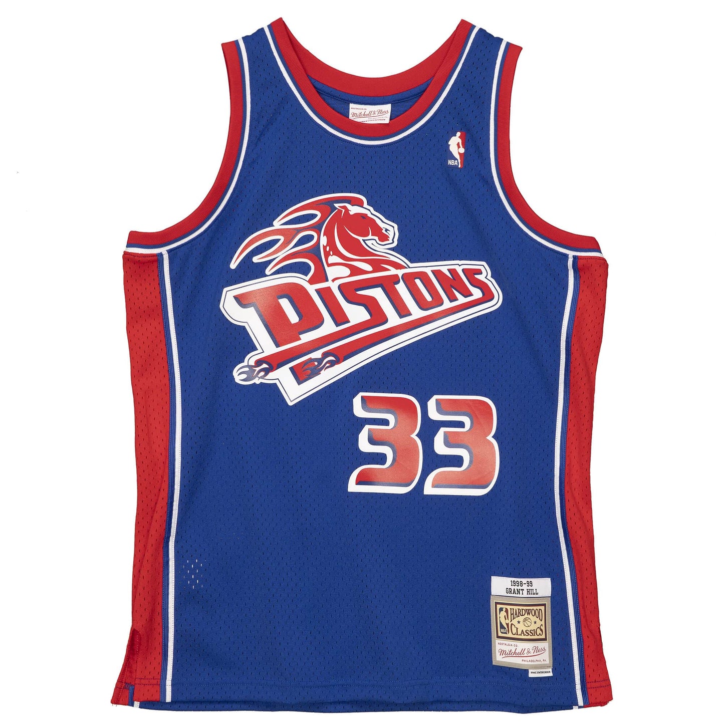 Men's Mitchell & Ness NBA Reload Swingman Jersey - Detroit Pistons '98 Grant Hill