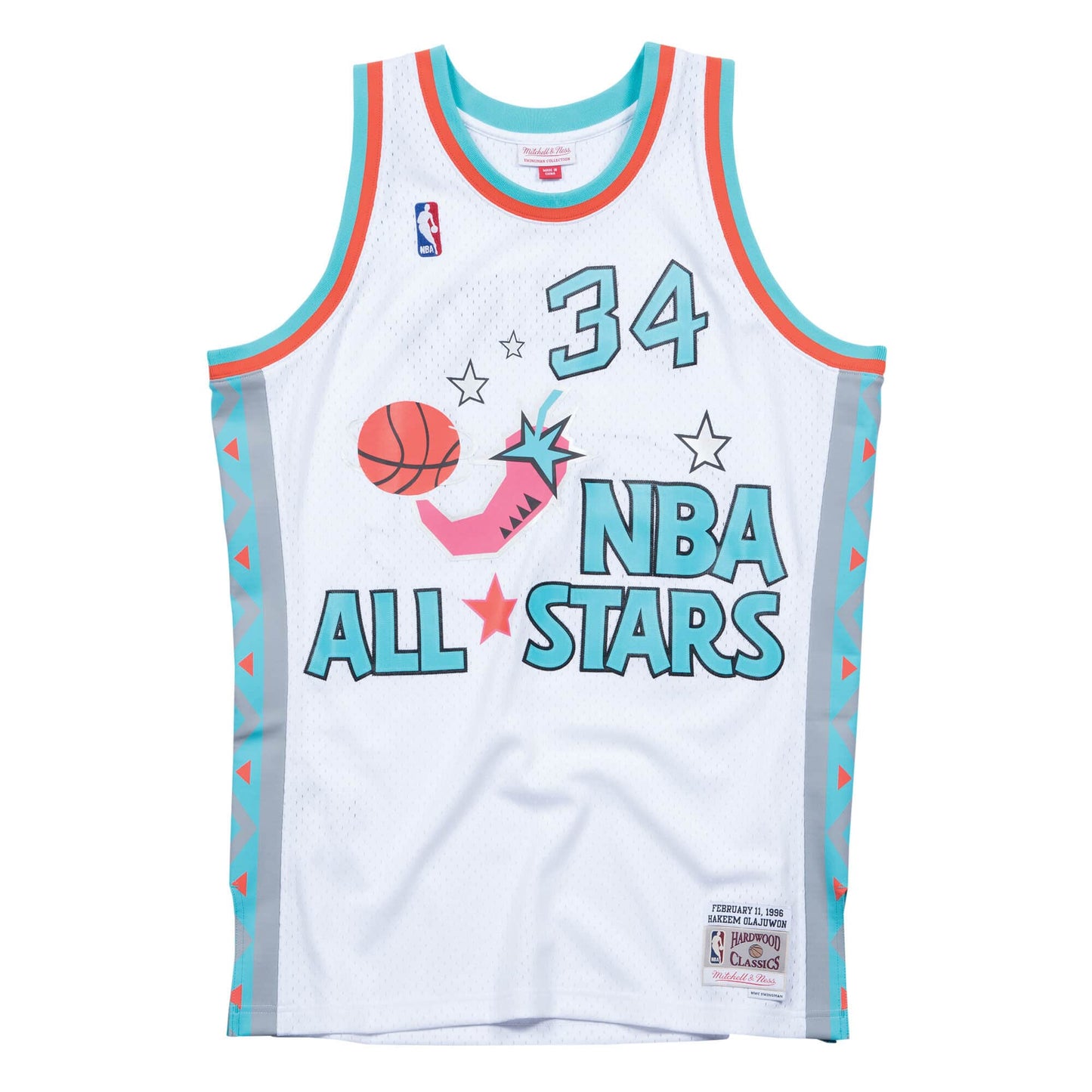 Mitchell & Ness Men's NBA Swingman Jersey - All Star 96 Hakeem Olajuwon