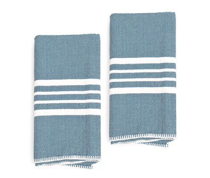 Farmhouse Hand Towel , Without Fringes ( Set of 2 )