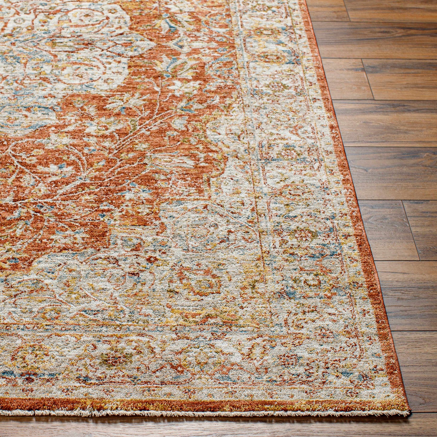 Aman Rust Area Rug - Clearance