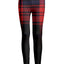 Red & Navy Plaid Mix Print
