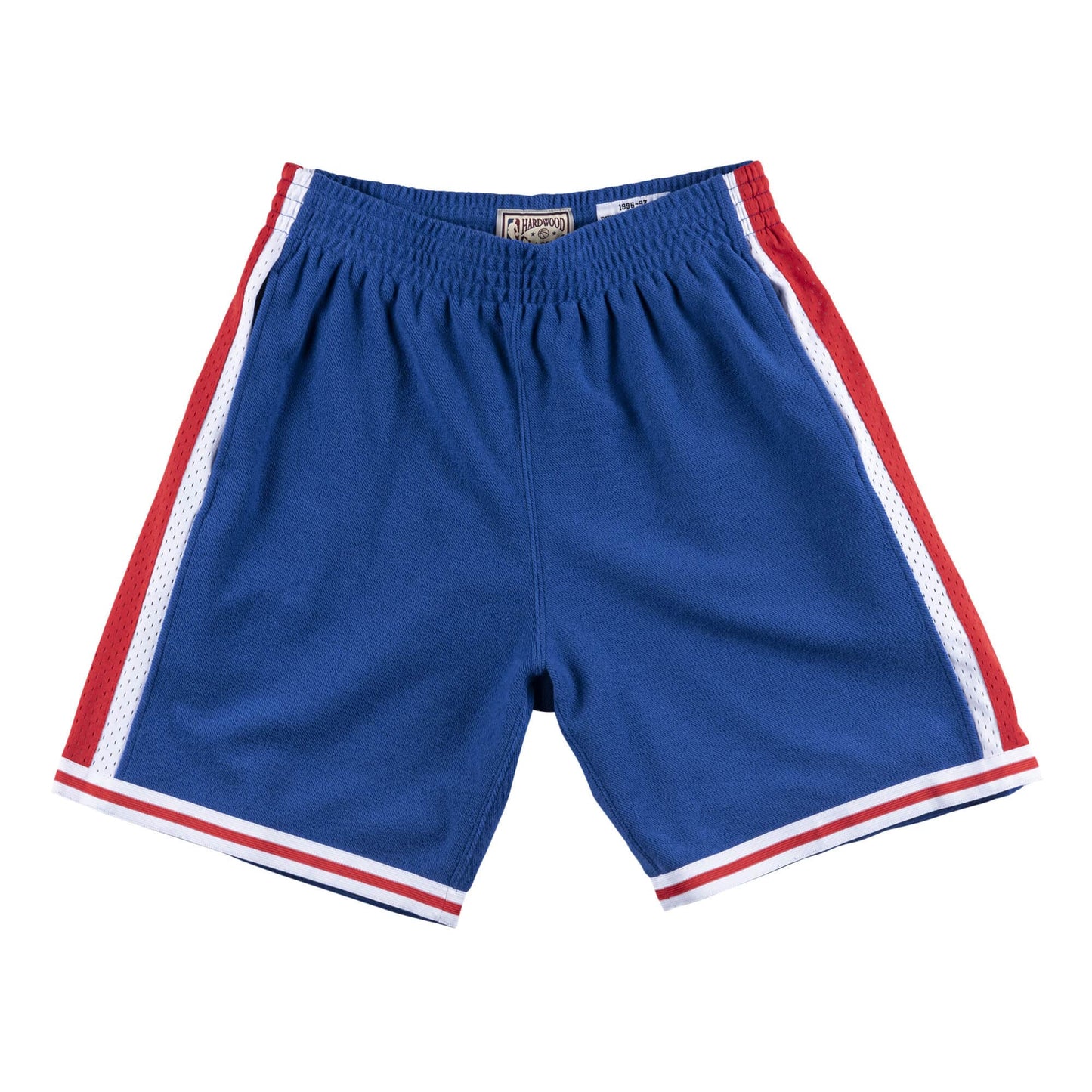 Men's Mitchell & Ness NBA Reverse Warm Up Swingman Short 1997 Philadelphia 76Ers