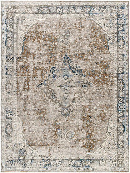 Jemma Brown Medallion Area Rug - Clearance