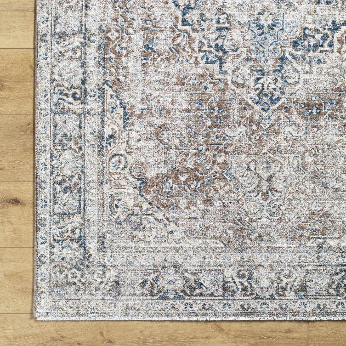 Jemma Brown Medallion Area Rug - Clearance