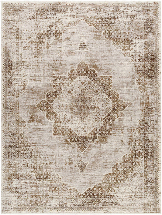 Kosta Beige Medallion Area Rug