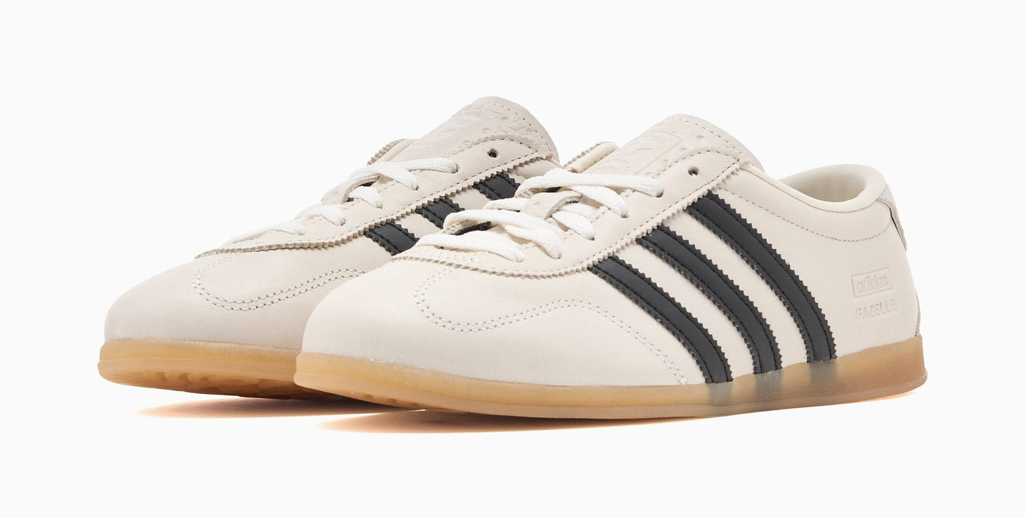 [IH1930] Women's adidas Gazelle Lo Pro 'Chalk White Black'
