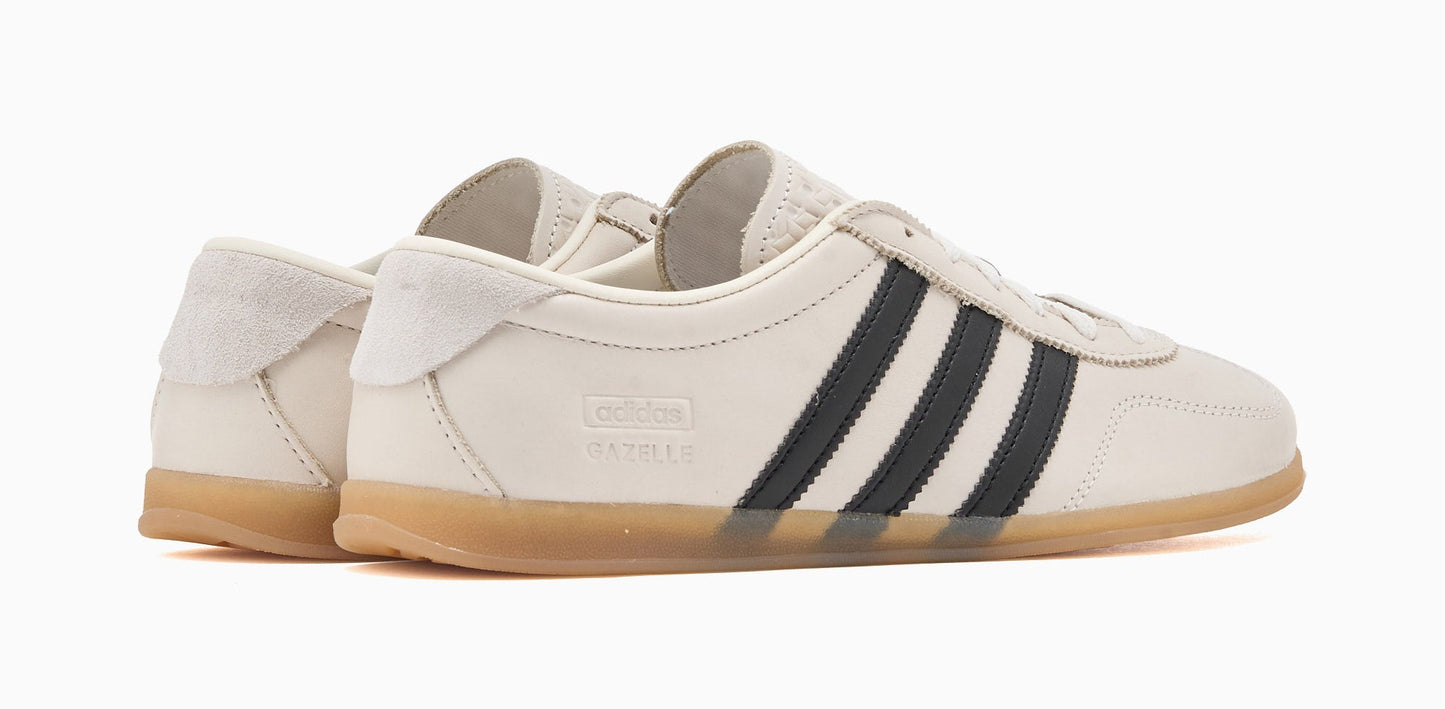 [IH1930] Women's adidas Gazelle Lo Pro 'Chalk White Black'