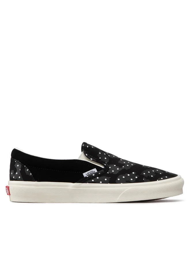 [vn0a5jmhba2] Mens Vans U Classic Slip-on 'leopard Polkadot' - Black/white
