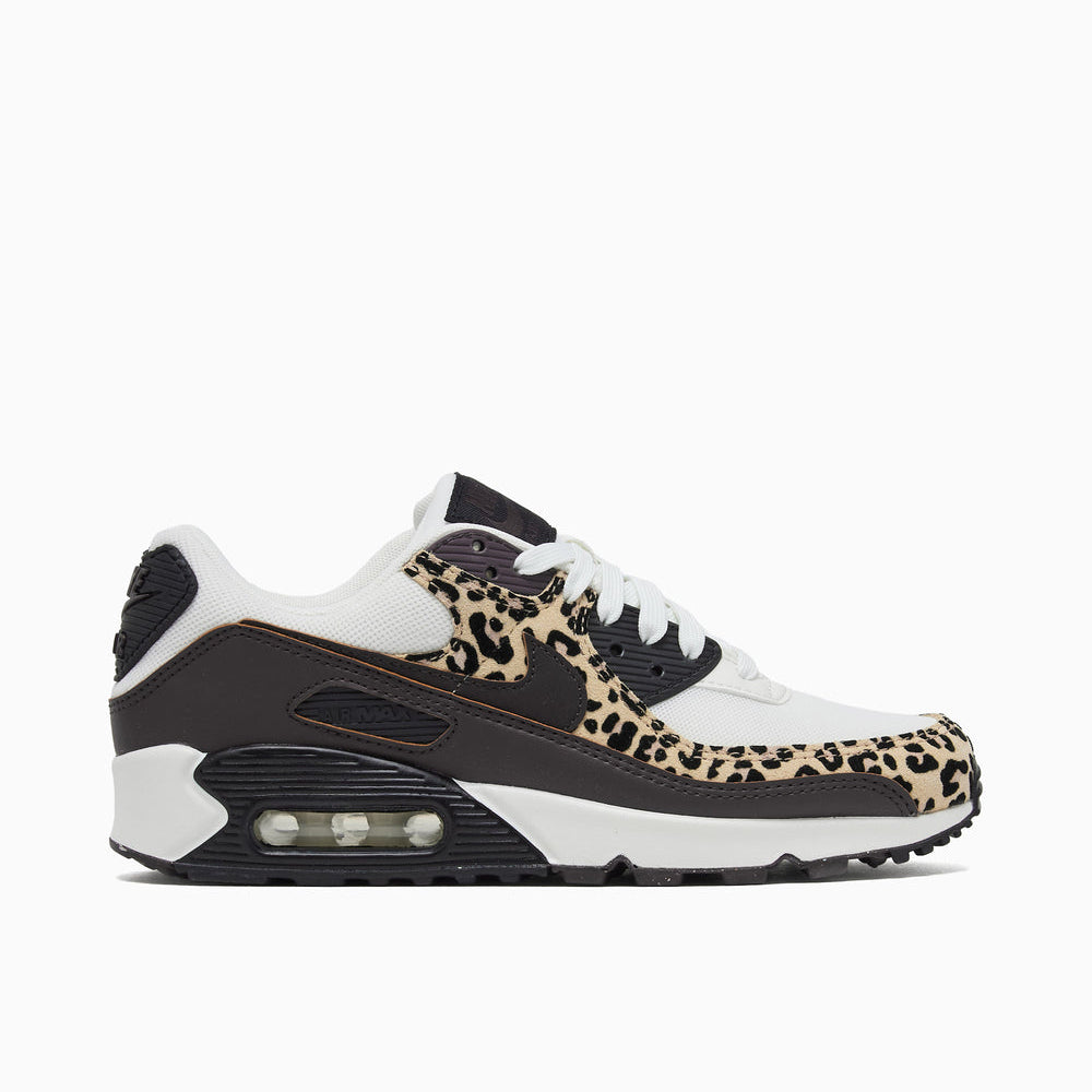 [if1619-102] Womens Nike Air Max 90 Print 'leopard Burgundy'