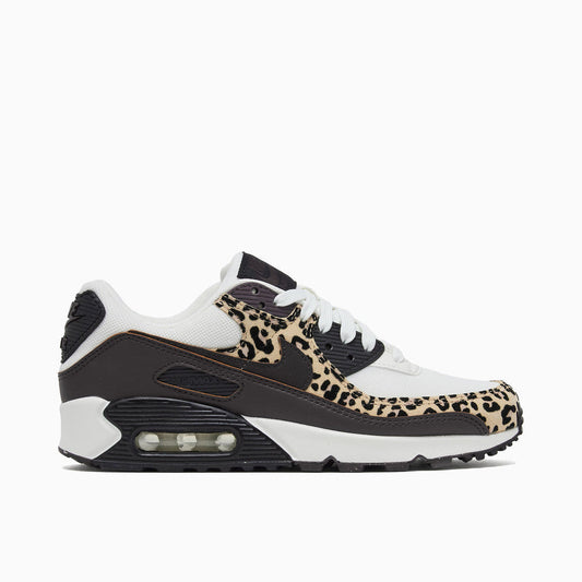 [if1619-102] Womens Nike Air Max 90 Print 'leopard Burgundy'
