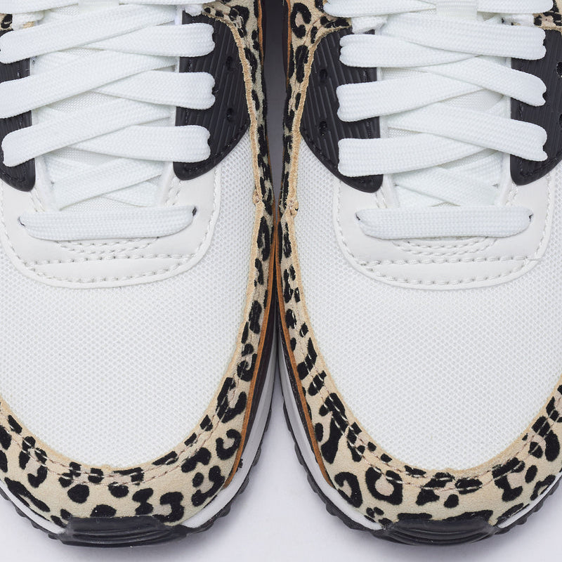 [if1619-102] Womens Nike Air Max 90 Print 'leopard Burgundy'