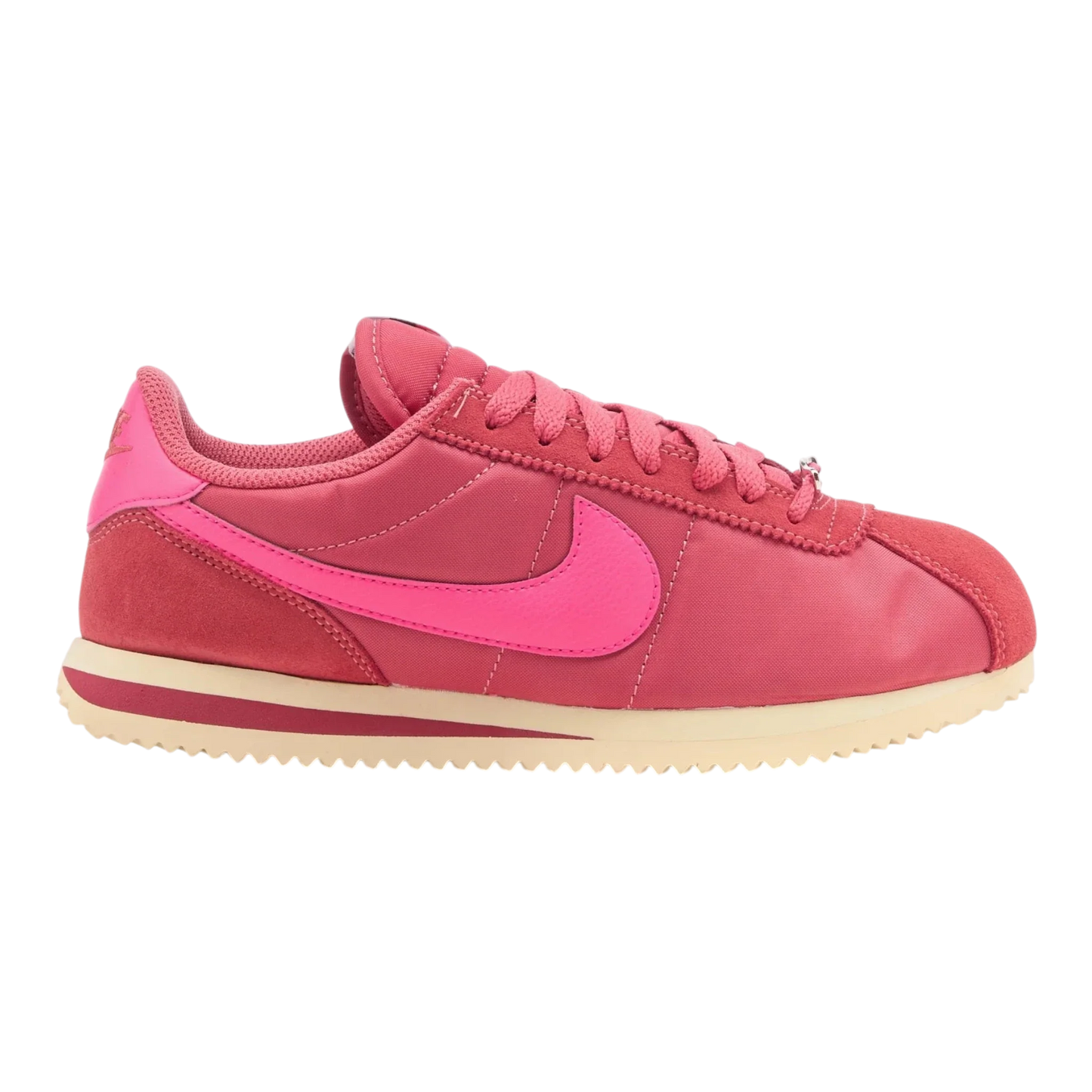 Nike Cortez Textile Women's Sneakers — Adobe & Hyper Pink Low-Top