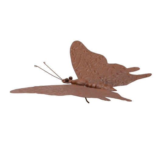 Melrose International Bronze Metal Butterfly Garden Accent 12.5"L