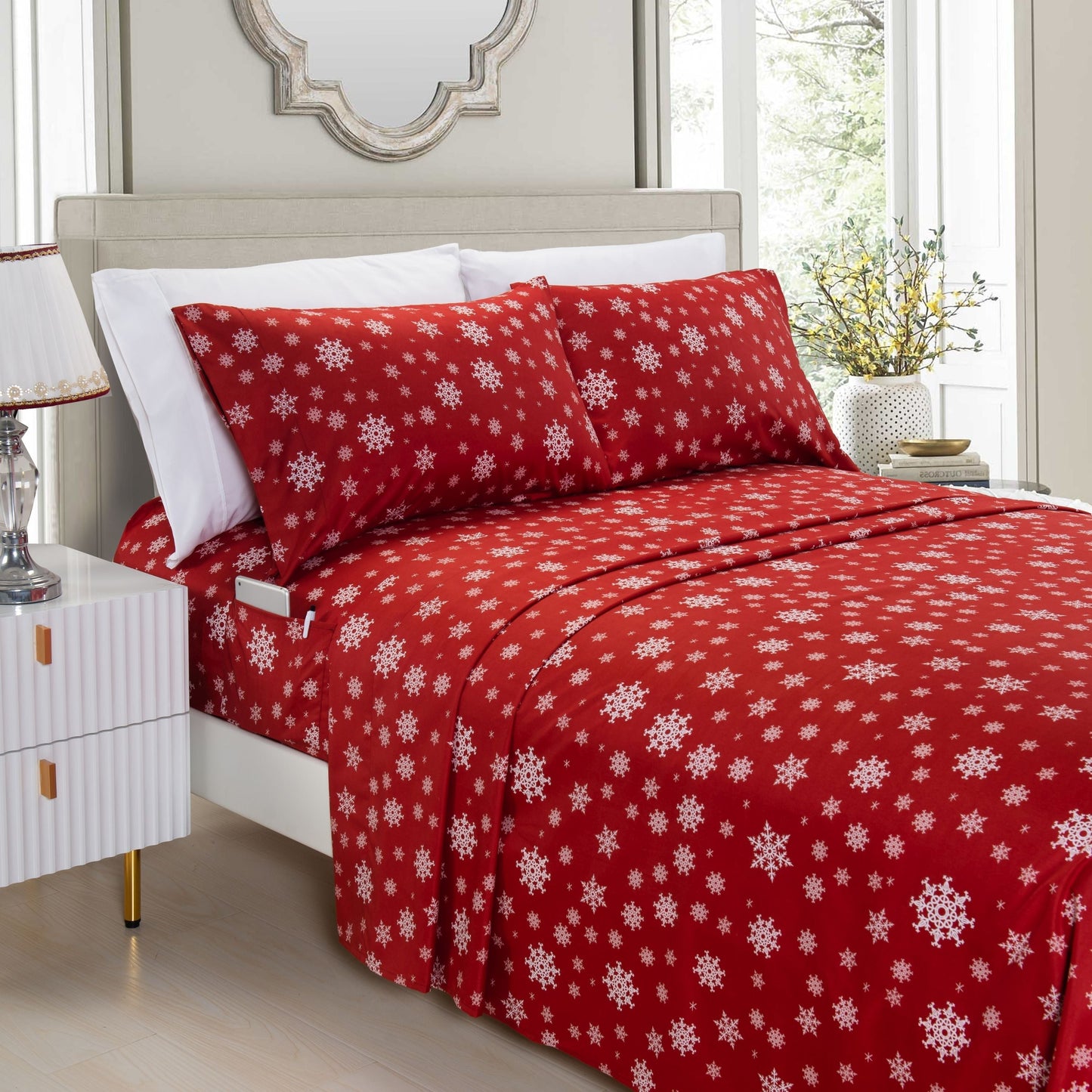 Mocassi 6-Piece Christmas & Holiday Sheet Set - Soft as Hotel Premium Quality