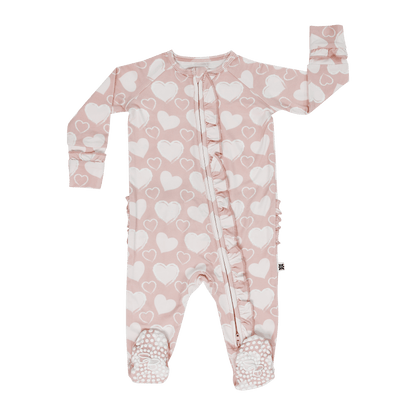 So Much Love Ruffle Footie