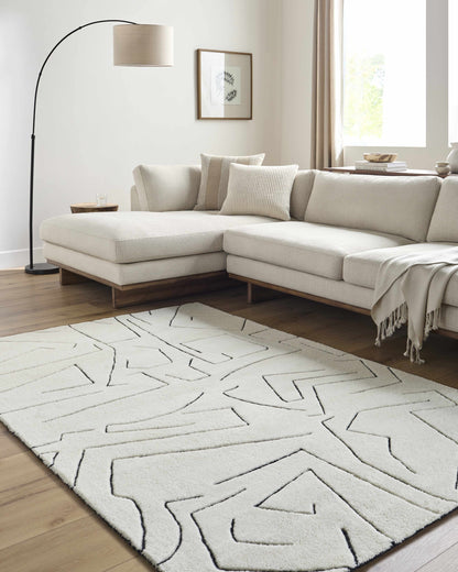Mony Rose Cream Area Rug