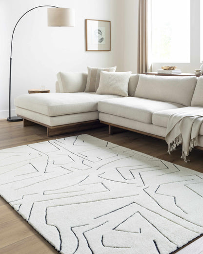 Mony Rose Cream Area Rug