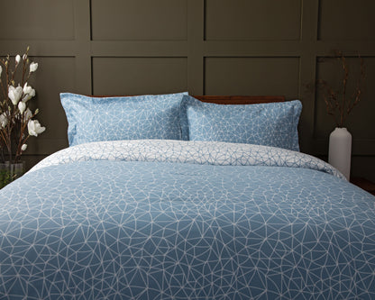 Geometric Maze Blue-
