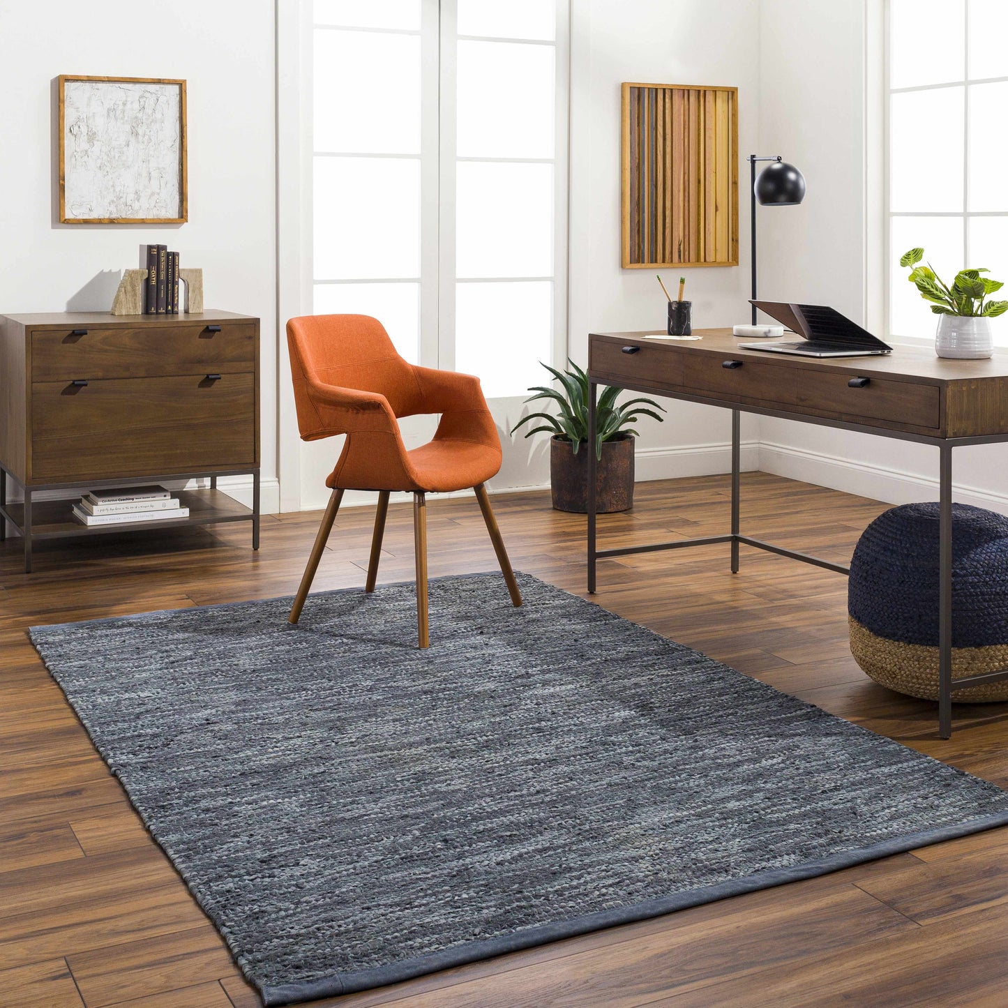 Aneko Gray Area Rug