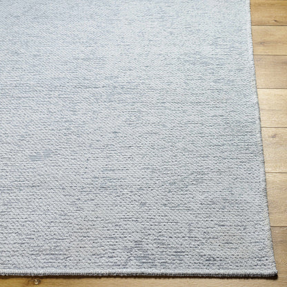 Isako Light Blue Solid Washable Rug - Clearance