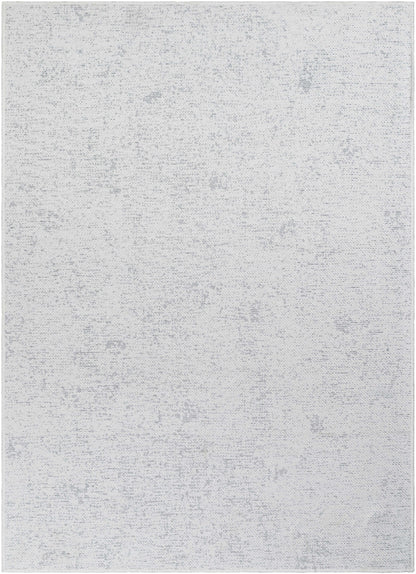 Isako Cream & Gray Solid Washable Area Rug - Clearance
