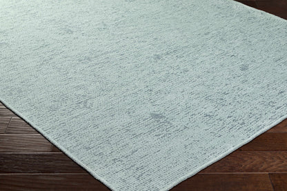 Isako Seafoam Solid Washable Area Rug