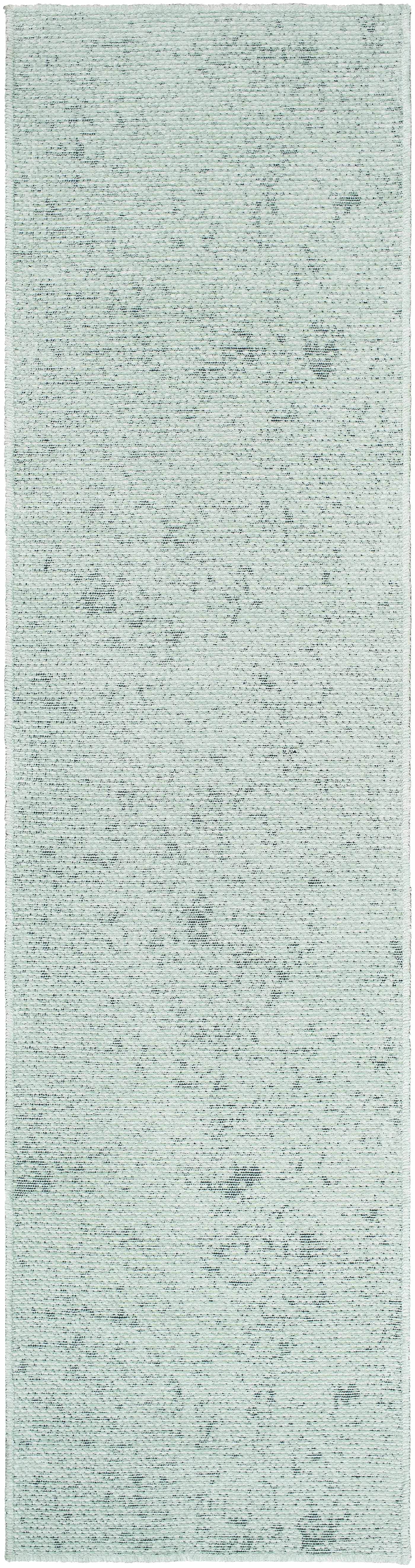 Isako Seafoam Solid Washable Area Rug