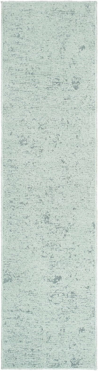 Isako Seafoam Solid Washable Area Rug