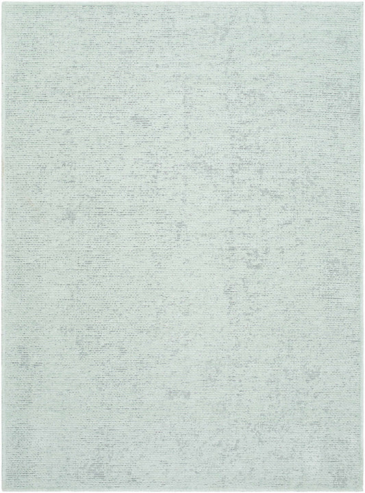 Isako Seafoam Solid Washable Area Rug