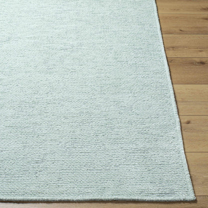 Isako Seafoam Solid Washable Area Rug