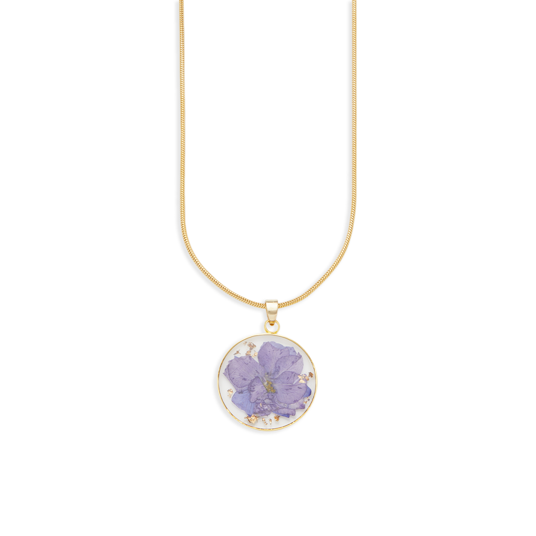 Mint & Lily Pressed Birth Flower Necklace