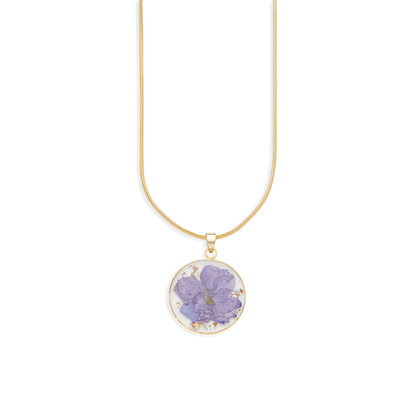 Mint & Lily Pressed Birth Flower Necklace