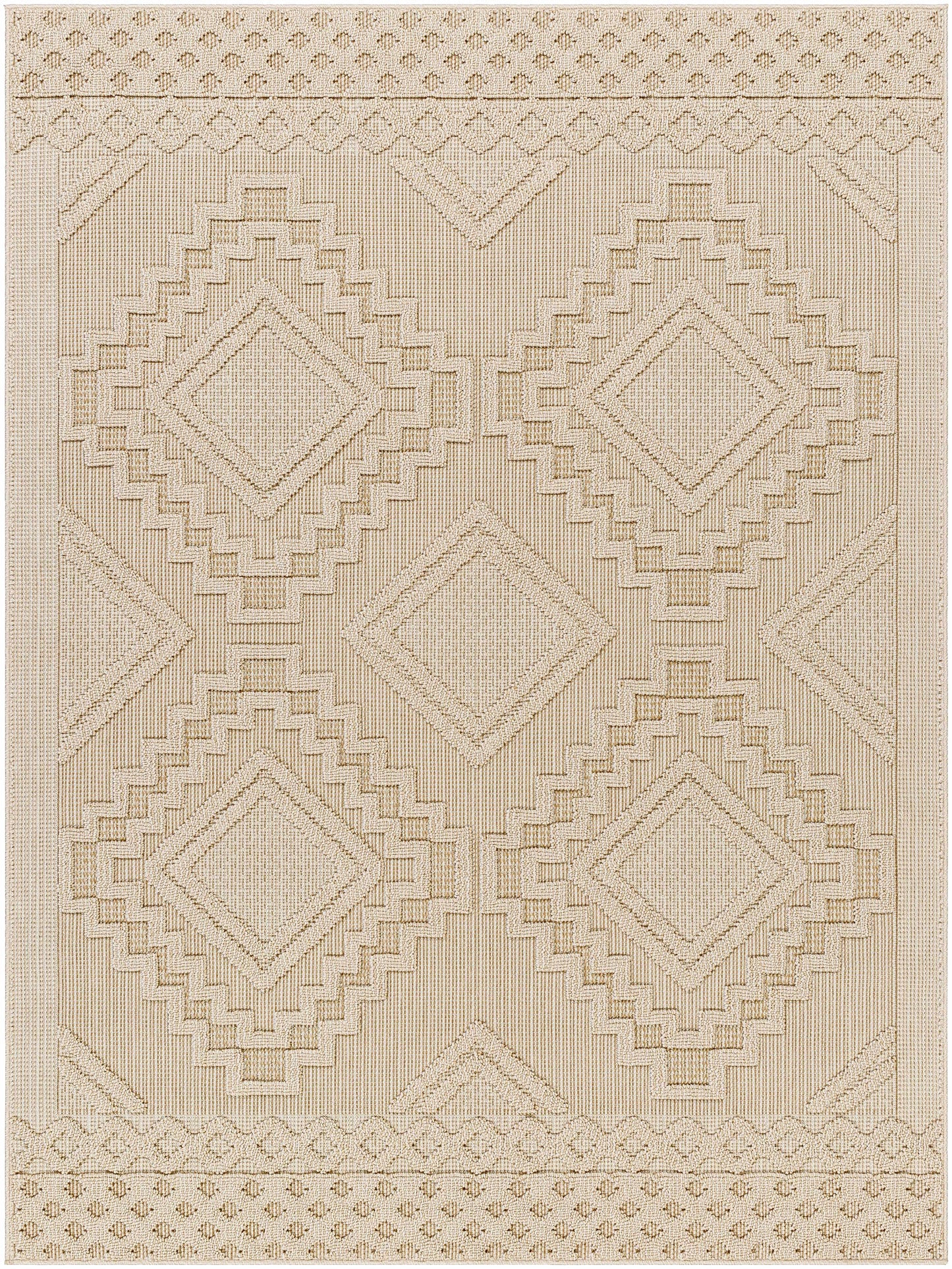 Arwid Bone Outdoor Area Rug - Clearance