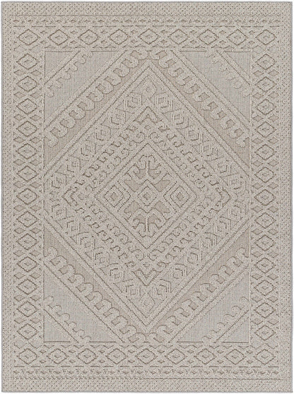 Hibah Natural Gray Outdoor Area Rug - Clearance
