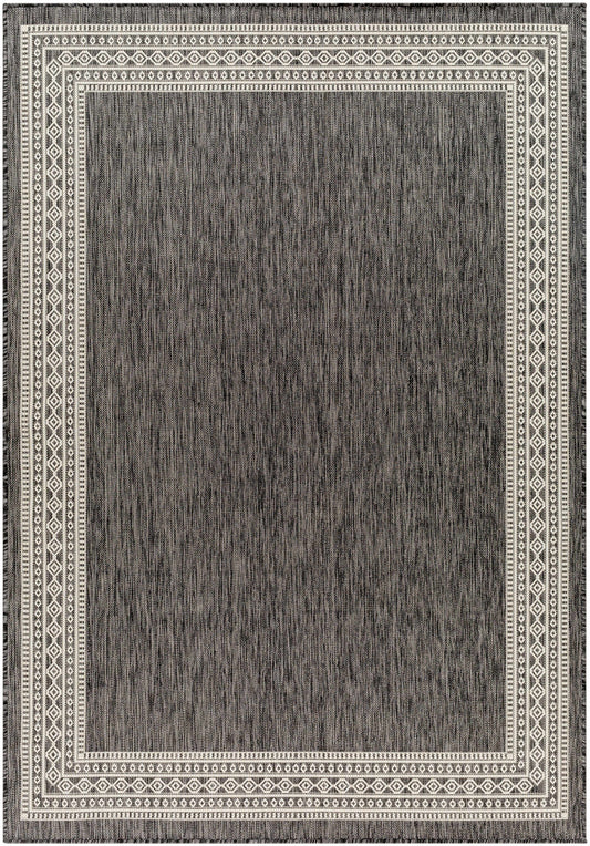 Aleli Black & White Outdoor Area Rug - Clearance
