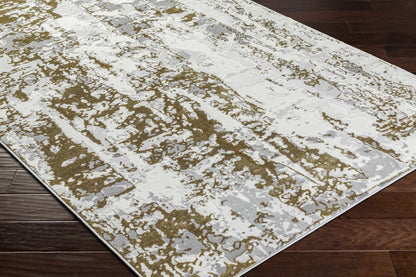 Junko Gray & Green Marble Area Rug