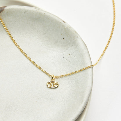 Starry Night Cancer Zodiac Necklace