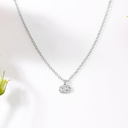 Starry Night Cancer Zodiac Necklace