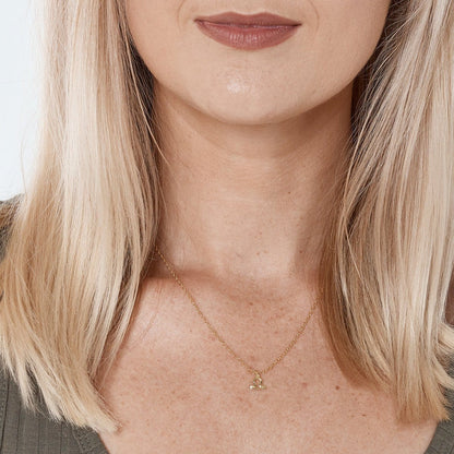 Starry Night Libra Zodiac Necklace